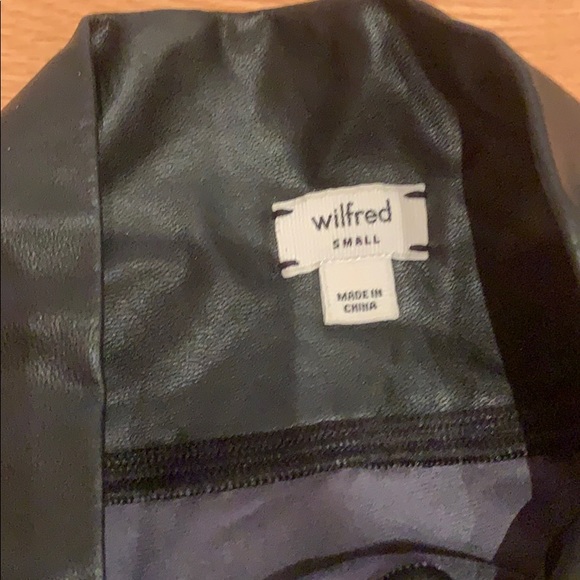 Black Aritzia Pleather Skirt - Picture 2 of 2